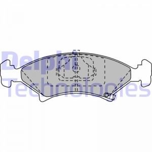 Комплект тормозных колодок, диско LP912 DELPHI