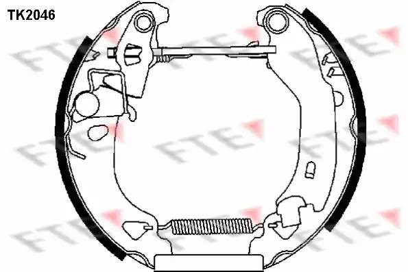 Комплект тормозных колодок TK2046 FTE
