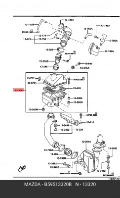 Фильтр воздушный B595-13-320B MAZDA