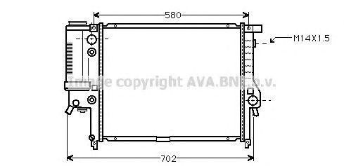 Радиатор масляный ДВС BWA2122 AVA