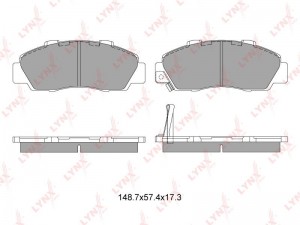 Колодки тормозные дисковые BD-3405 LYNXAUTO