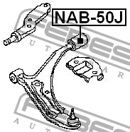 Рычаг подвески NAB-50J FEBEST