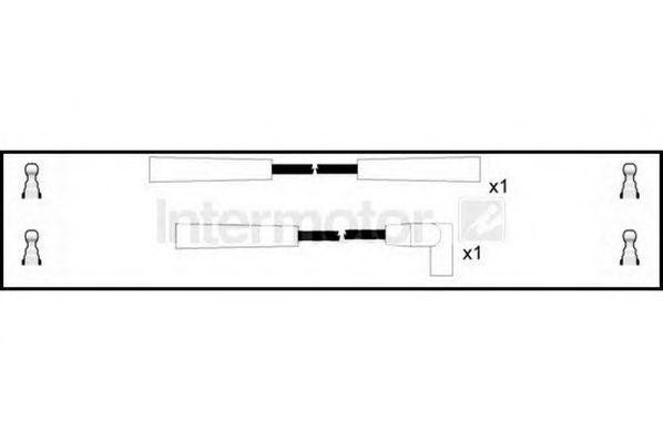 Ккомплект проводов зажигания 76026 STANDARD