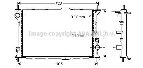 Радиатор охлаждения ДВС FD2381 AVA