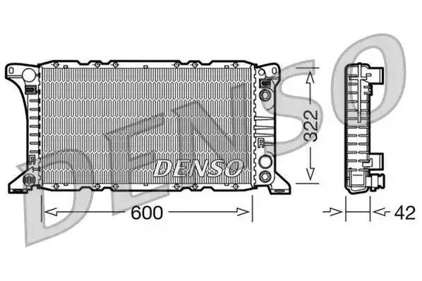Радиатор, охлаждение двигател DRM10092 DENSO