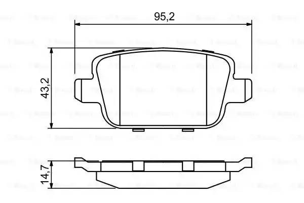 Колодки тормозные дисковые 0 986 494 247 BOSCH