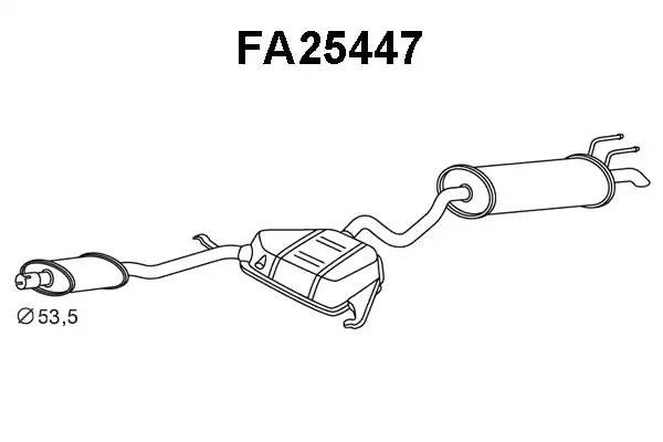 Глушитель выхлопных газов конечный FA25447 VENEPORTE