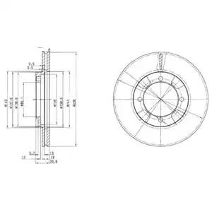 Тормозной диск BG2808 DELPHI
