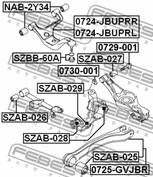 Сайлентблок SZAB-028 FEBEST