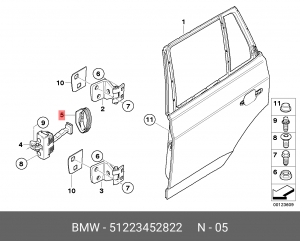 Деталь 51 22 3 452 822 BMW