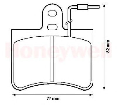 Комплект тормозных колодок, диско 571219B BENDIX JURID