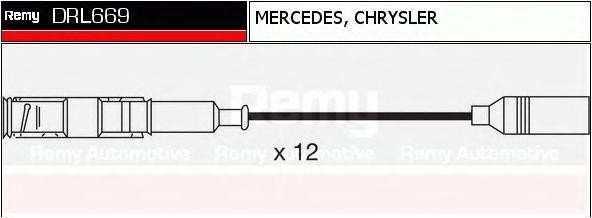 Ккомплект проводов зажигания DRL669 DELCO REMY