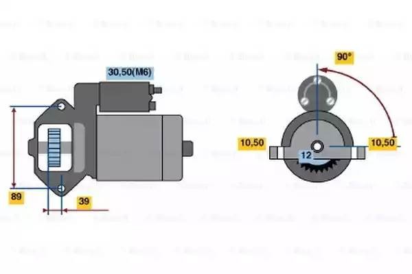 Стартер 0 001 109 324 BOSCH