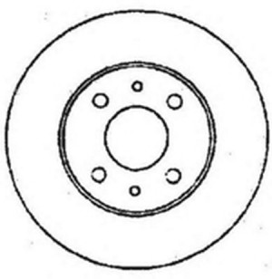 Тормозной диск 561387B BENDIX JURID