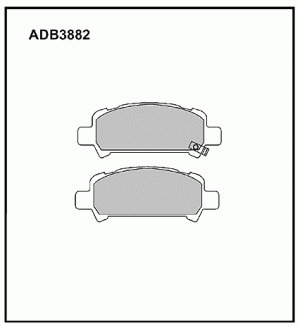 Колодки тормозные дисковые ADB3882 ALLIED NIPPON