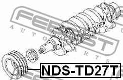 Шкив коленвала NDS-TD27T FEBEST