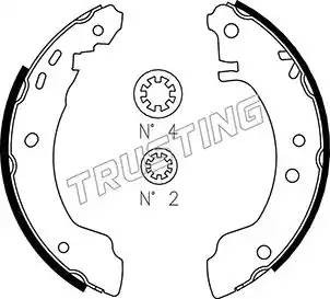 Комплект тормозных колодок 067.184 TRUSTING