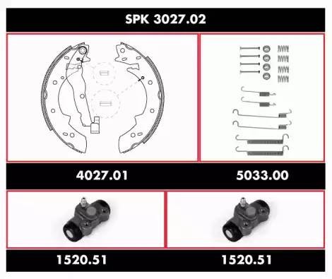 Комплект тормозных колодок SPK302702 REMSA