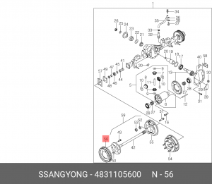 Деталь 4831105600 SSANG YONG