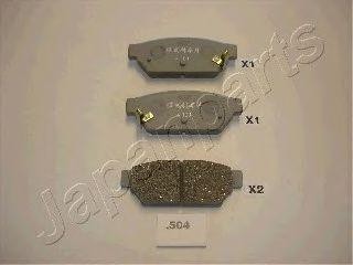 Комплект тормозных колодок, диско PP504AF JAPAN PARTS GROUP