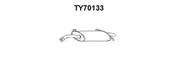 Глушитель выхлопных газов конечный TY70133 VENEPORTE