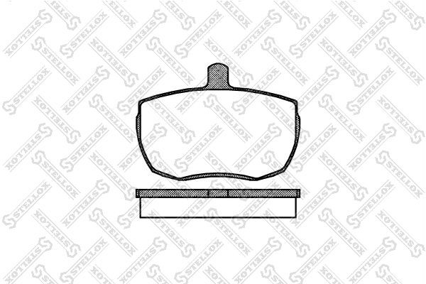 Колодки тормозные дисковые 067-000-SX STELLOX