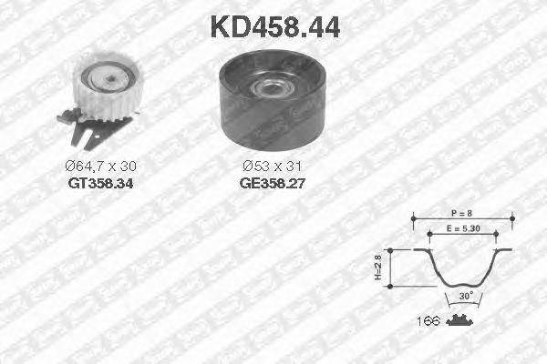 Комплект ремня ГРМ KD45844 NTN SNR