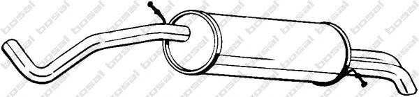 Глушитель выхлопных газов конечный 278-033 BOSAL