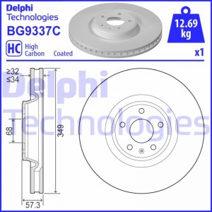 Комплект подшипника ступицы колеса BK1033 DELPHI