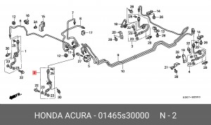Тормозной шланг 01465S30000 HONDA