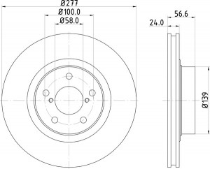 Тормозной диск MDC804 MINTEX