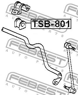 Втулка стабилизатора TSB-801 FEBEST