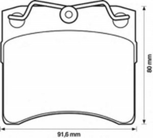 Комплект тормозных колодок, диско 571458B BENDIX JURID