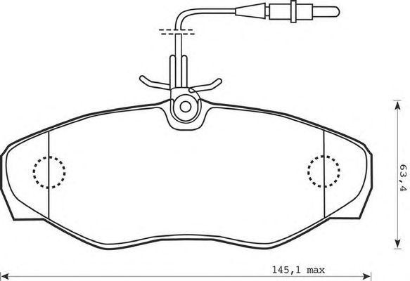 Комплект тормозных колодок, диско 573095B BENDIX JURID