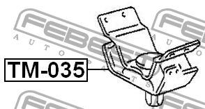 Подушка двигателя TM-035 FEBEST