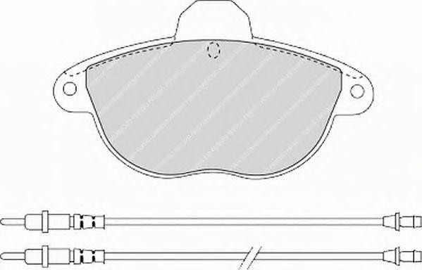 Комплект тормозных колодок, диско FSL1069 FERODO