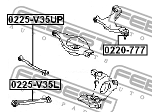 Рычаг подвески 0220-777 FEBEST