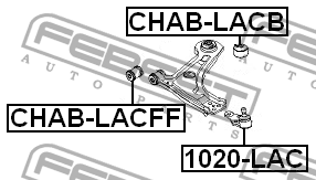 Опора шаровая подвески 1020LAC FEBEST