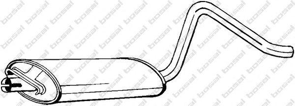 Средний глушитель выхлопных газов 185949 BOSAL