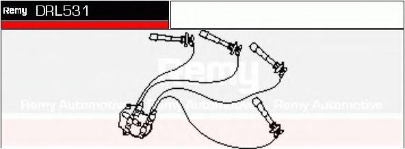 Ккомплект проводов зажигания DRL531 DELCO REMY