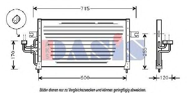 Конденсатор, кондиционер 562040N AKS DASIS