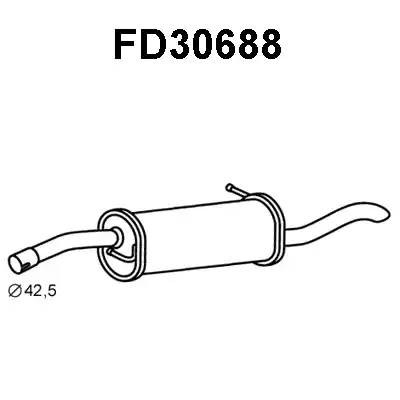 Глушитель выхлопных газов конечный FD30688 VENEPORTE