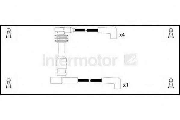 Ккомплект проводов зажигания 73700 STANDARD