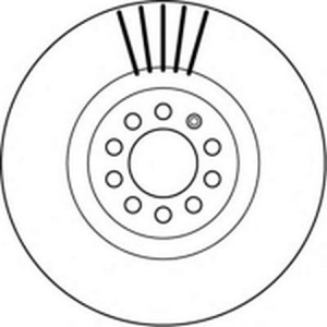 Тормозной диск 562132B BENDIX JURID