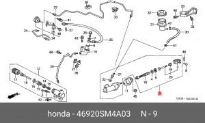 Ремкомплект, главный цилиндр 46920SM4A03 HONDA