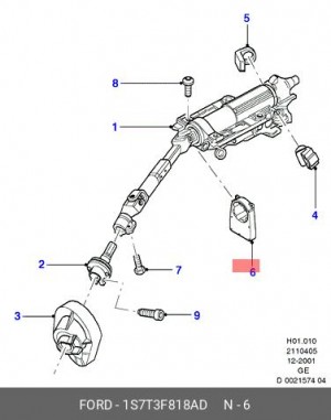 Датчик угла поворота 1S7T-3F818-AD FORD