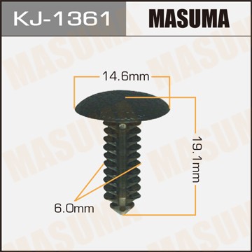 Клипса крепежная KJ1361 MASUMA