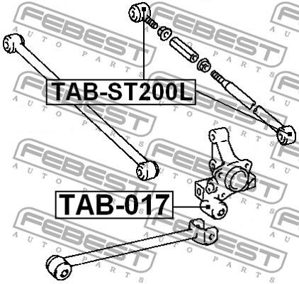 Рычаг подвески TABST200L FEBEST