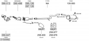Предглушитель выхлопных газов 287763 BOSAL