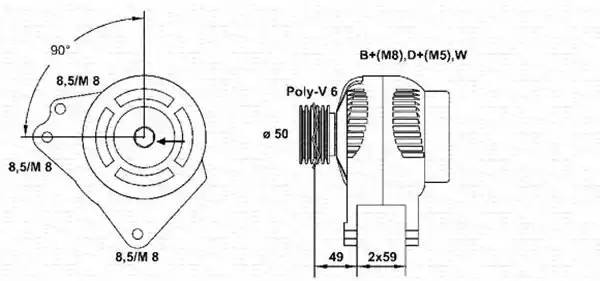 Генератор 943346001010 MAGNETI MARELLI